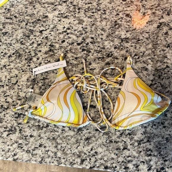 Monica Hansen Beachwear Vintage Chic Wrap Bikini Top and Bottoms small/medium - Picture 9 of 14